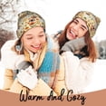 thumbnail image 4 of Hirioo 70s Hippie Style for Men's Knit Cuffed Beanie for Outdoor Activities Unisex, 4 of 6