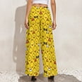 thumbnail image 4 of Palazzo Pants for Women, Funny Ducks Comfy Womens Wide Leg Baggy Pants, Casual Lounge Pants for Women Travel Vacation Outfits, 4 of 5