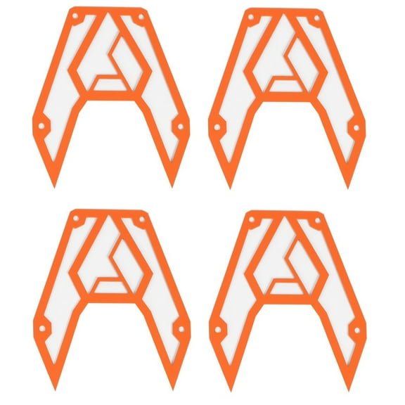 Assault Industries B2 Bomber UTV Mirrors Orange Bezel Kit
