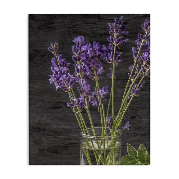 Stupell Industries Traditional Lavender Jar Purple Floral Canvas Art, 16 x 20, by Kim Allen
