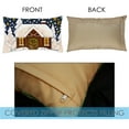 thumbnail image 3 of Toland Home Garden Set of 2 Snowy Cabin Winter Pillow Covers 12x18 Inch Snowflake Throw Pillows, 3 of 4