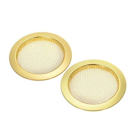2pcs Gold /Black/Silver/Aeneous Screened Sound Hole Inserts for Dobro Resonator Guitar Cigar Box (Best Amp For Cigar Box Guitar)