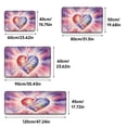 thumbnail image 6 of YIMEIS Heart 19.7''*31.5''/17.7''*47.2'' 2-Piece Flannel Mat Set, Non-Slip, Combo Rug for Large Bathroom & Aisle, 6 of 7