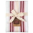 thumbnail image 5 of Sticky Toffee Striped Cotton Kitchen Dish Towels, Red Basket Weave, 4 Pack, 27.5 in. x 19.5 in., 5 of 5