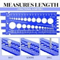 thumbnail image 3 of 1Pc Nut Bolt Thread Gauge Checker Bolt Size and Thread Gauge Bolt Nut Thread Measure Gauge Bolt and Nut Identifier, 3 of 4