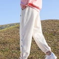 thumbnail image 5 of CSCHome Kids Fleece Active Sweatpants Teen Girls Elastic Waistband Casual Sports Pants Autumn Winter Athletic Jogger Pants 4-15 Years, 5 of 7