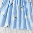 thumbnail image 4 of Wavsuf Toddler Girls Casual Dresses Summer Crew Neck Knitted Light blue Dresses Size 6Y, 4 of 6