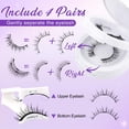 thumbnail image 3 of Pestañas magnéticas WENDY LASHES CX0125 de aspecto natural, 4 pares, 3 of 7