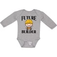 thumbnail image 3 of Inktastic Boys Future Builder Construction Boys Long Sleeve Baby Bodysuit, 3 of 5