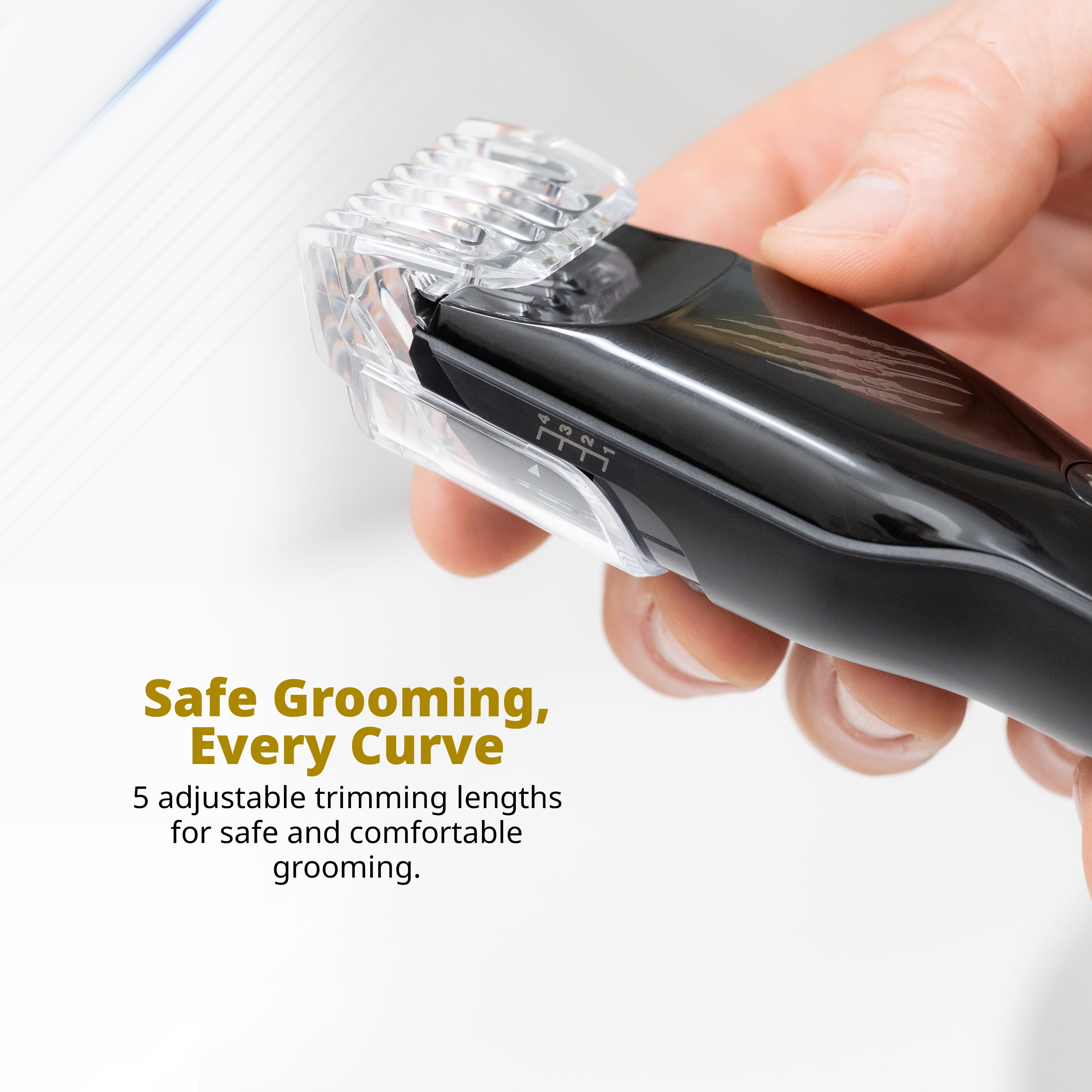 Wahl Tondeuse/Coupe-poils corporelle Grizzly avec lame extra-large, autonomie 120 min, étanche, chargement USB – Modèle 3296 WAHL GRIZZLY TOND