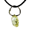 thumbnail image 2 of Natural Canary 0.33cts Diamond White Gold Pendant | 5x2.75x2.25mm |, 2 of 5