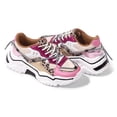 thumbnail image 5 of LUCKY STEP Fashion Colorblock Chunky Sneakers Retro Dad Walking Shoes,Leopard/Fushia,Womens, 5 of 5