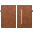 thumbnail image 2 of Dteck Case for Amazon Fire HD 10 (11th Generation) Case Zipper Folio Stand Cover PU Leather Wallet Proective Case with Card Holder for for Amazon Fire HD 10/10 Plus, Brown, 2 of 5