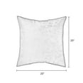 thumbnail image 4 of Greendale Home Fashions 20 in x 20 in Modern Ruby Polyester Velvet Throw Pillow with Removable Cover, 4 of 5