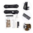 thumbnail image 4 of OATIPHO 1Pack Interior Door Lock Black Aluminum Alloy Smooth Surface Solid Handle Lock for Home Use, 4 of 6