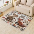 thumbnail image 2 of Fox Area Rugs for Bedroom Living Room - 5x6 ft - Plant Carpet for Home Decor - Plant Patterned Decorative Indoor Large Rug - Washable & Soft & Non Slip & Low Pile (ZL&037), 2 of 6
