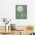 thumbnail image 2 of GOSMITH  Green Boho Wall Art Mid-Century Modern Wall Decor Canvas Print Minimalist Botanical Abstract Geometric Aesthetic Neutral Boho Room Decor for Bedroom Living Room Bathroom, 2 of 4