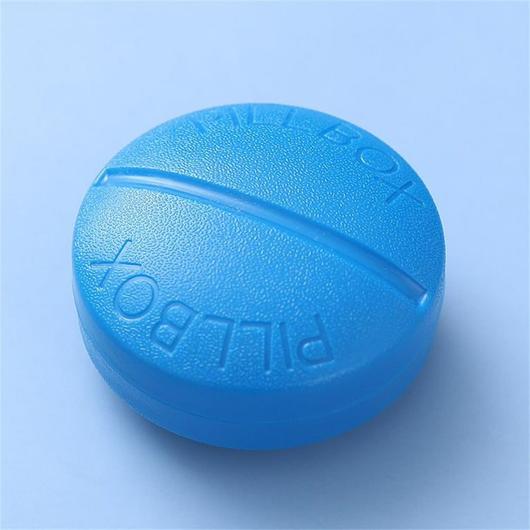 Compartments Plastic Mini Ellipse Pill Case - Brilliant Promos - Be  Brilliant!