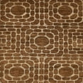 thumbnail image 1 of Ahgly Company Machine Washable Indoor Square Abstract Red Brown Area Rugs, 5' Square, 1 of 1