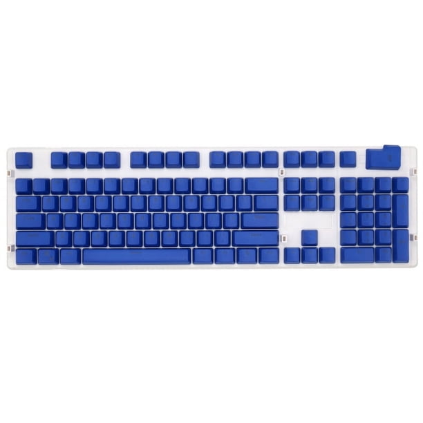 Tecla transparente PBT moldeada por inyección de dos colores, tapa de teclado con personalidad de 104 teclas, tapa de tecla grabada en el lateral, teclado mecánico universal