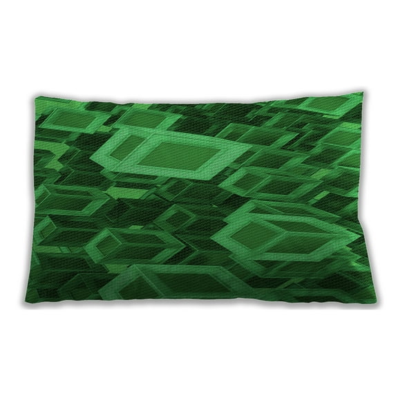 Ahgly Company Outdoor Rectangular Contemporary Lumbar Throw Pillow, 13 inch by 19 inch