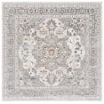 thumbnail image 2 of SAFAVIEH Bel Air Merlin Oriental Polyester Area Rug, Gray/Light Gray, 3' x 3' Square, 2 of 11