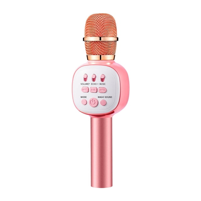 Wireless Karaoke Microphone Condenser Portable Monitoring Mic for Kids with