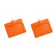 thumbnail image 1 of Methold 10 piezas de tarjeteros de identificación, carcasa protectora de cuero para negocios, funda para tarjetas de autobús multifuncional, Horizontal/Naranja 2piezas, 1 of 6