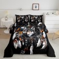 thumbnail image 2 of Homewish Hippie Tribal Wolf Full Size Comforter Sets, Bohemian Western Dreamcatcher Bedding Comforter Set, Countryside Animal Reversible Bedding Sets, Microfiber Bedroom Decor, 3pcs, 2 of 8