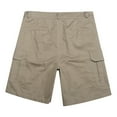 thumbnail image 3 of Men's Cargo Shorts 2025 Summer Outdoor Button Pockets Straight Leg Lightweight Breathable Casual Cargo Shorts for Men, 3 of 8