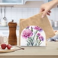 thumbnail image 6 of Carnation Flowers Napkin Holder for Table Clear Napkin Stand Paper Holder Acrylic Organizer Dispenser Napkins for Dinner Kitchen Restaurant Room, 6 of 8
