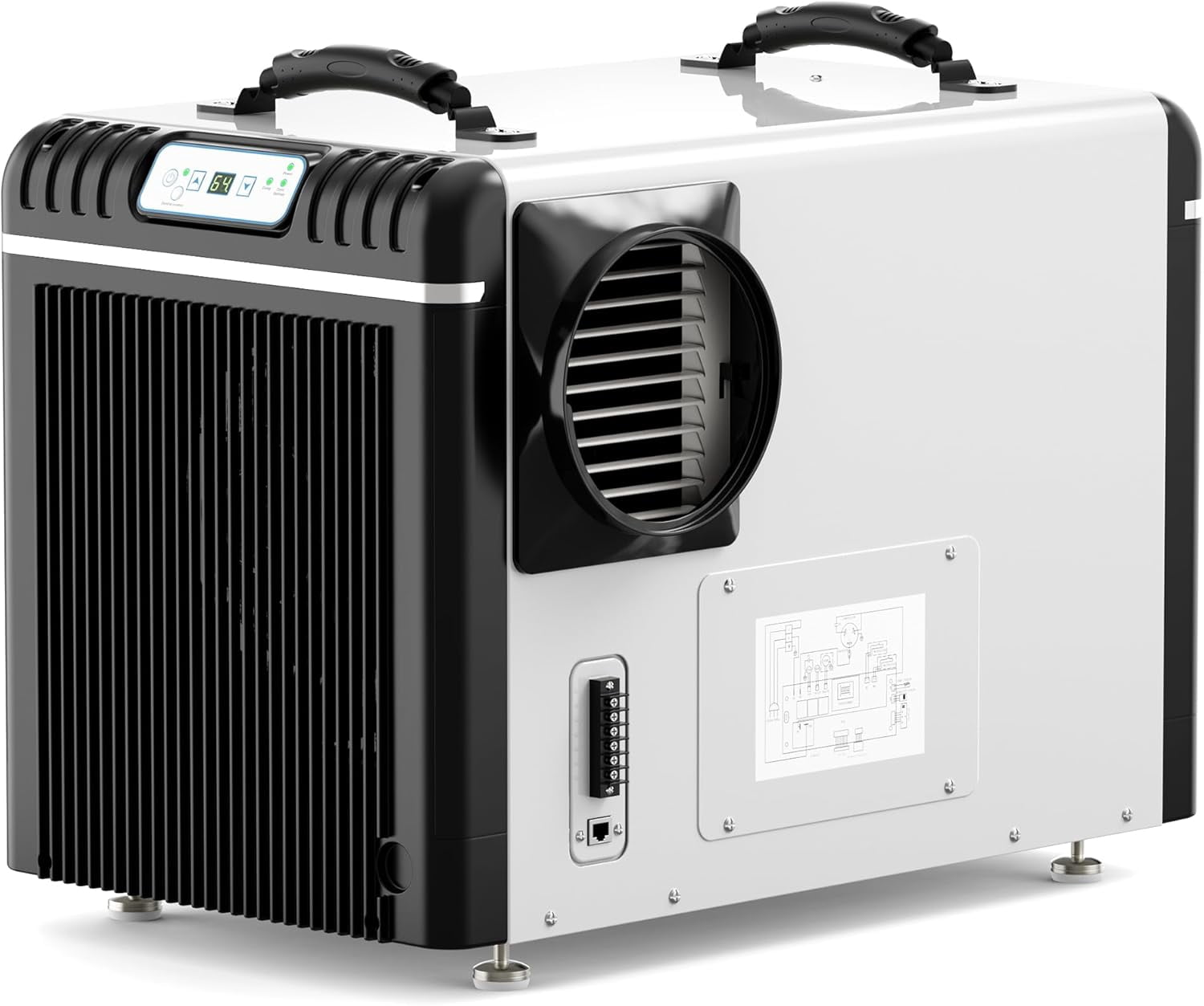 ALORAIR Basement/Crawl Space Dehumidifiers 198 Pint (Saturation), 90 PPD (AHAM), Listed, Auto Defrosting System, Commercial Dehumidifier