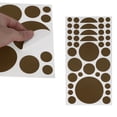 Unique Bargains Mall Large Round Dots Gift Stickers 6PCS Brown ...