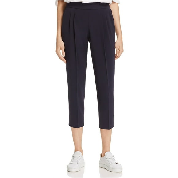 Dylan Gray Womens Pull On Pleat Casual Cropped Pants, Blue, 6