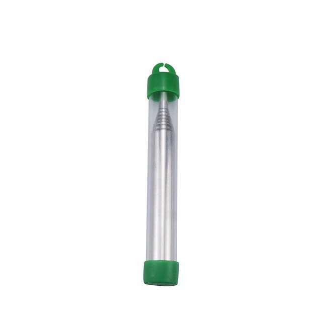 Outdoor Fire Starter Tool: 9.3mm Diameter Stainless Steel Extendable Bellows - Lightweight, Portable, Rustproof Air Blower for Camping, Hiking & Outdoor Cooking (Green)