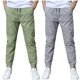 thumbnail image 1 of Odeerbi 2 Pack Boys Summer Cotton Linen Jogger Pants Casual Lightweight Elastic Waist Drawstring Sweatpants Para 3-13 Años, 1 of 9