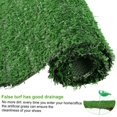 thumbnail image 4 of Fancy Artificial Turf Grass Lawn, Realistic Synthetic Grass Mat, Indoor Outdoor Garden Lawn Landscape for Pets, Fake Faux Grass Rug Green, 4 of 16