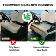 thumbnail image 4 of Golf Cart Seat Covers for 2 Seater, Tropical Palm Soft Microfiber Cart Seat Towel Blanket, Coastal Sunset Tree Branch Ocean Absorbent Breathable Non Slip Bench Seats Protector for Golf Course 51"x31", 4 of 9
