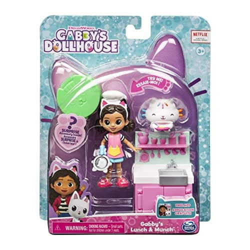 Juego de 2 figuras de juguete Gabby's Dollhouse Lunch and Munch Kitchen Gabby's Dollhouse Gabby's Dollhouse