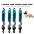 thumbnail image 3 of 4pcs RC Car Parts Metal Shock Absorber Damper 100mm for 1:10 RC4WD HSP DHK Big Wheel RC Car Off-road Crawler, 3 of 9