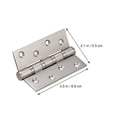 thumbnail image 2 of WEUVEB 8pcs Small Door Hinges Stainless Steel Connecting Hinge for Box Home Use, 2 of 8