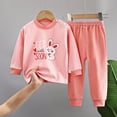 thumbnail image 2 of UAYOTSE Baby Boy Winter Gift Set Long Sleeve Letter Print Tops Striped Pants 2PC Casual Toddler Home Pajamas Gift 6M-4T,Sizes 5-6 Years, 2 of 4