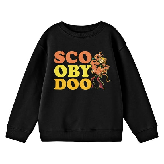 Scooby Doo Shaggy And Scooby Men's Black Long Sleeve Shirt-X-Large