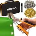 thumbnail image 1 of Juego de herramientas con ojales Manram, alicates para prensar ojales de 10 mm con 600 ojales, 1 of 5