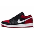 thumbnail image 3 of A i r-Jor-dan 1 Low "Bred Toe" Black/Gym Red-White 553558-066 Size 7 NEW, 3 of 6