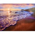 thumbnail image 1 of Highland Dunes Stunning Ocean Beach at Sunset Wrapped Canvas Print, 1 of 2