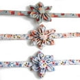 thumbnail image 3 of Amerteer Unique Designer Dog Collar, Soft Padded Adjustable, For Small, Medium and Large Dogs Floral Pattern Engraved Pet Collars with Personalized Gold Buckle, 3 of 7