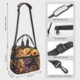 thumbnail image 2 of Uemuo Sunshine Cute Cat Sunflower Printed Lunch Bag Lunch Box Reusable Insulated Lunch Tote Bag, Leakproof Thermal Cooler Sack Food Handbags Case High Capacity, 2 of 5