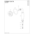thumbnail image 3 of Kingston Brass K109A0 Hand Shower for Clawfoot Tub Faucet, Matte Black, 3 of 4
