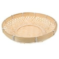 thumbnail image 5 of Raindrops Blanket Basket Wicker Bamboo Vegetable Basket 26.00X26.00X6.00CM, 5 of 8